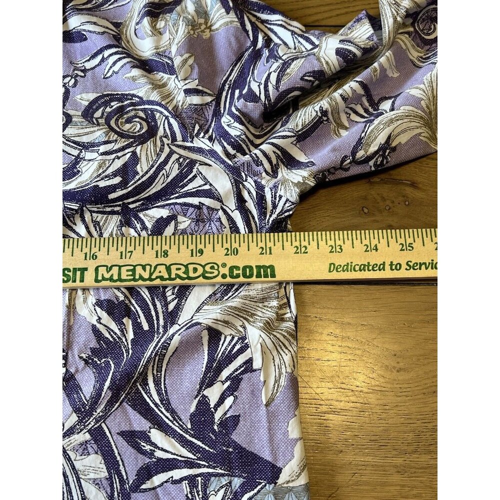 Chico's Button Up Shirt Size 2 Paisley Long Sleeve Wrinkle Resistant Career City - Picture 5 of 12